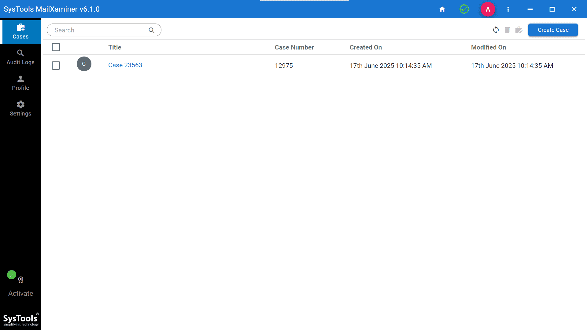 case screen to search keywords in outlook
