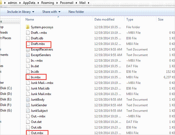 Pocomail Mailbox Forensic Analysis