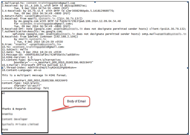 forensic gmail artifact analysis examine email headers email header format