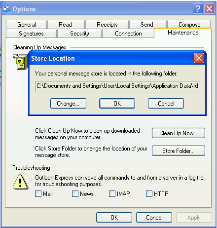 DBX Storage Location