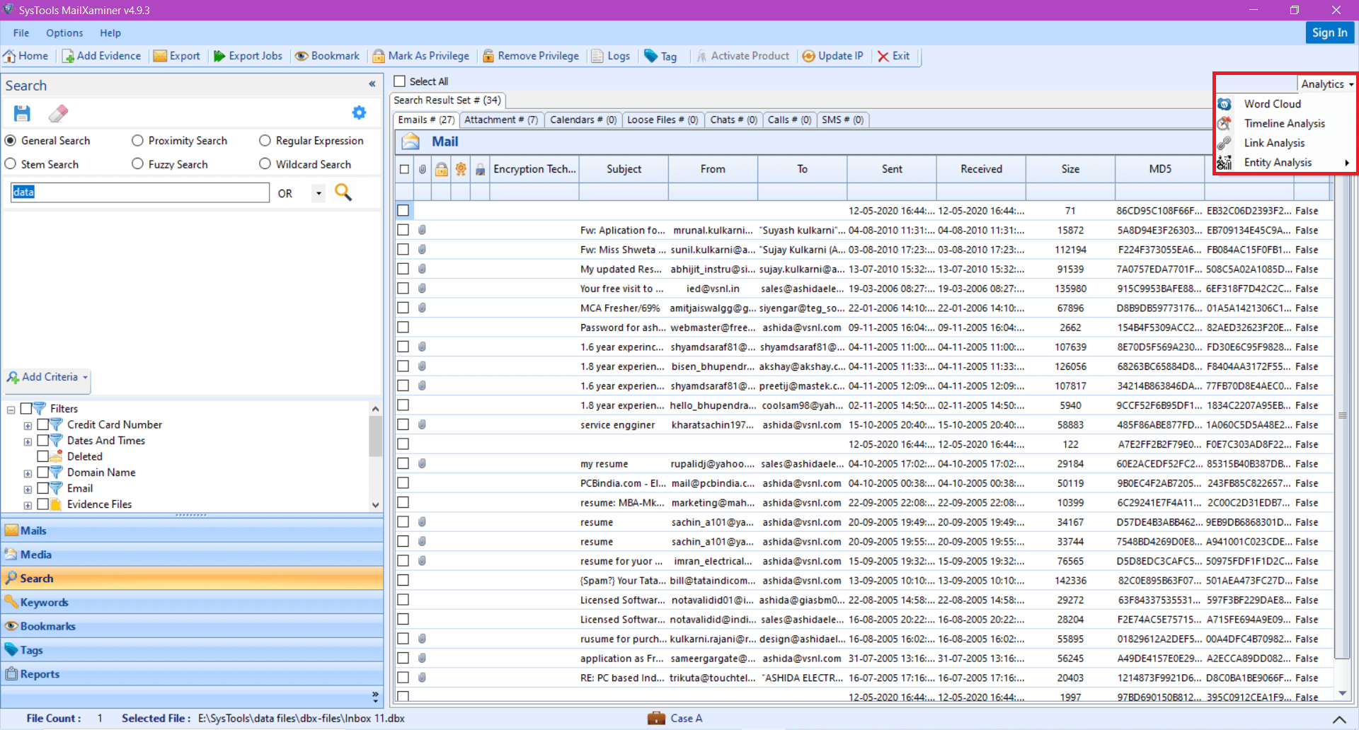 Outlook Express Email Forensics – Analyze DBX Mail Header