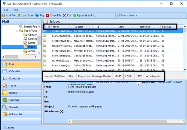 pst file viewer
