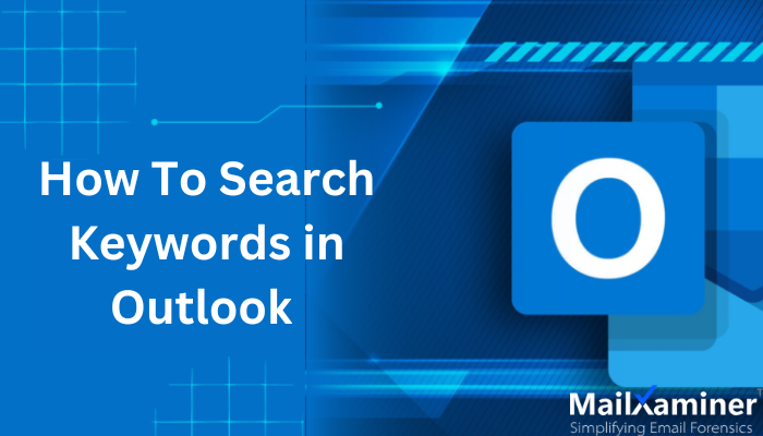 how to search keywords in outlook