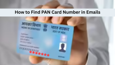 How to find PAN card number in email