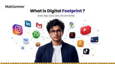 What is digital footprint person with data trails online activity