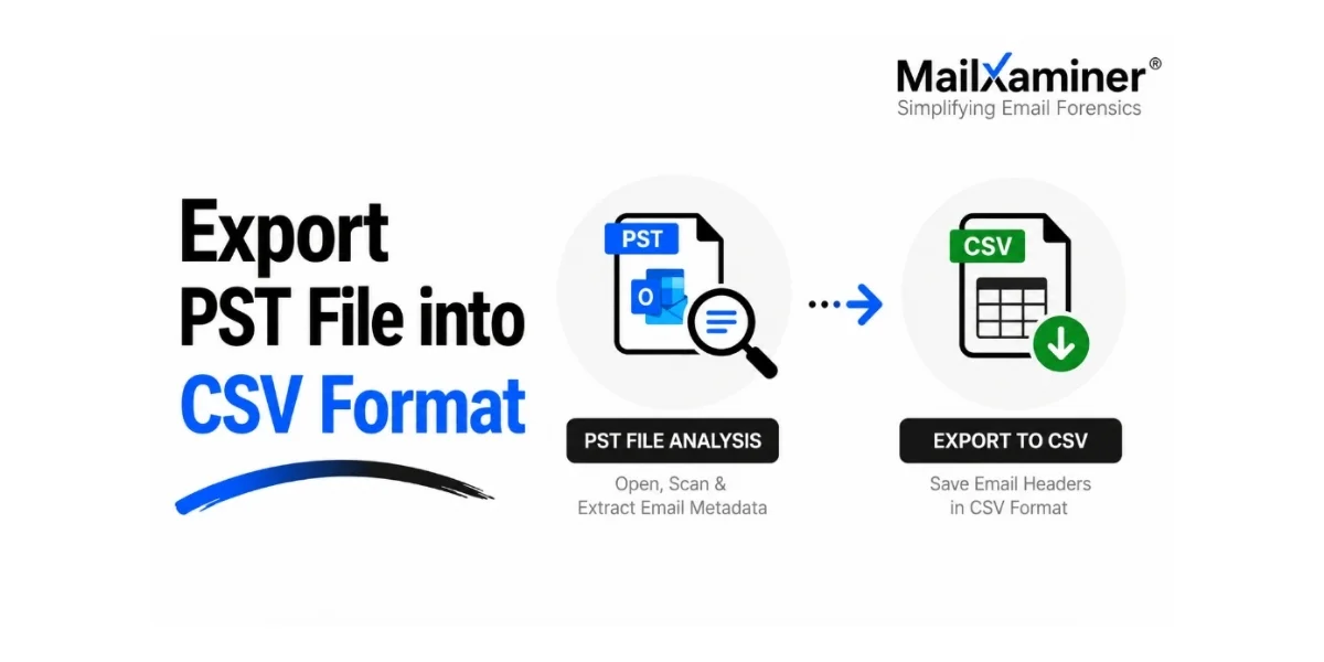 Export PST file into CSV format