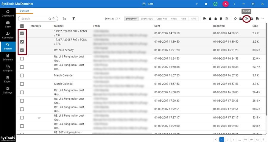 Email Evidence Export