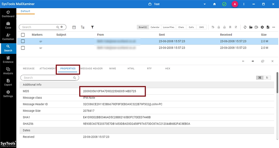 MD5 Hash Value