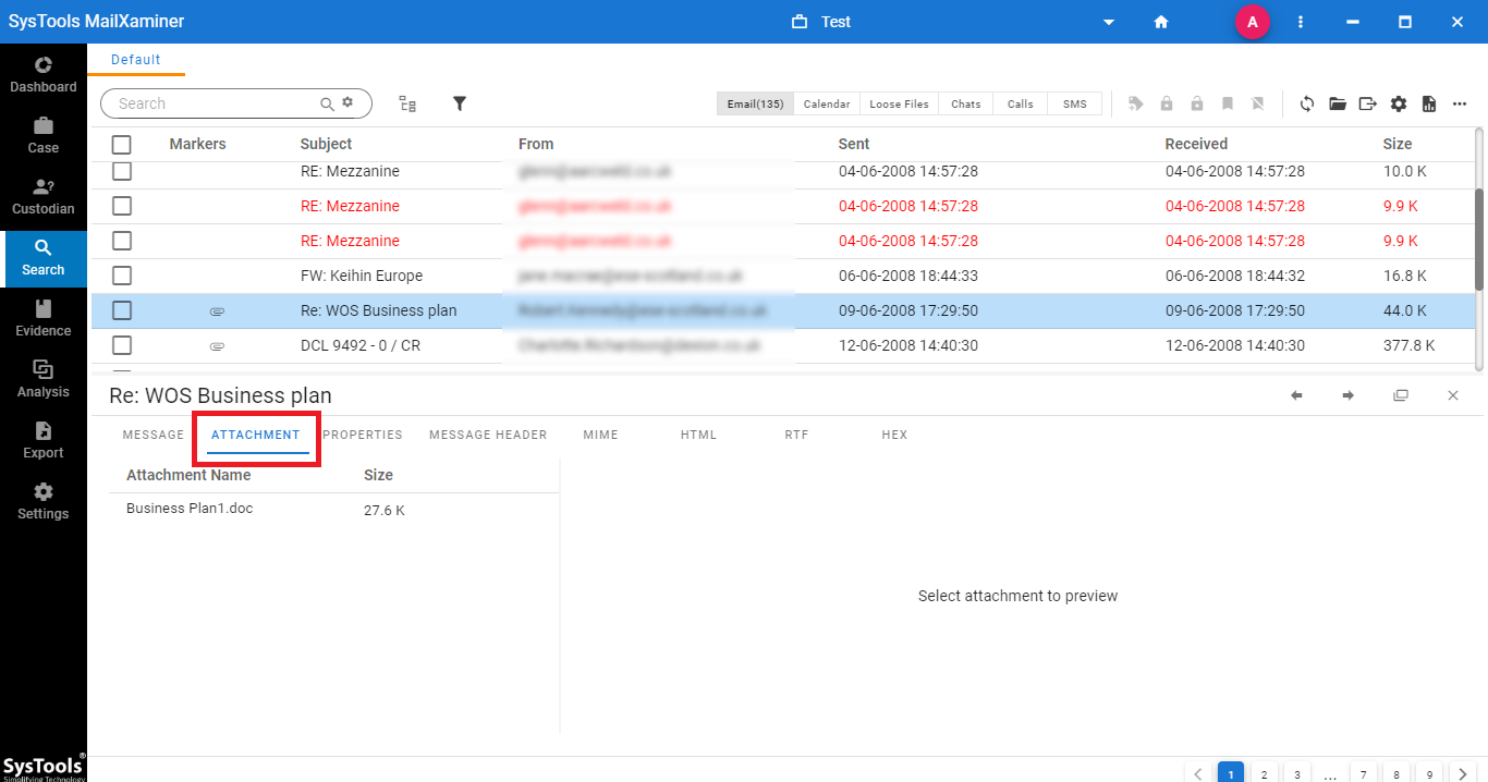 Forensic Keyword Search Mechanism for Automated Evidence Examination