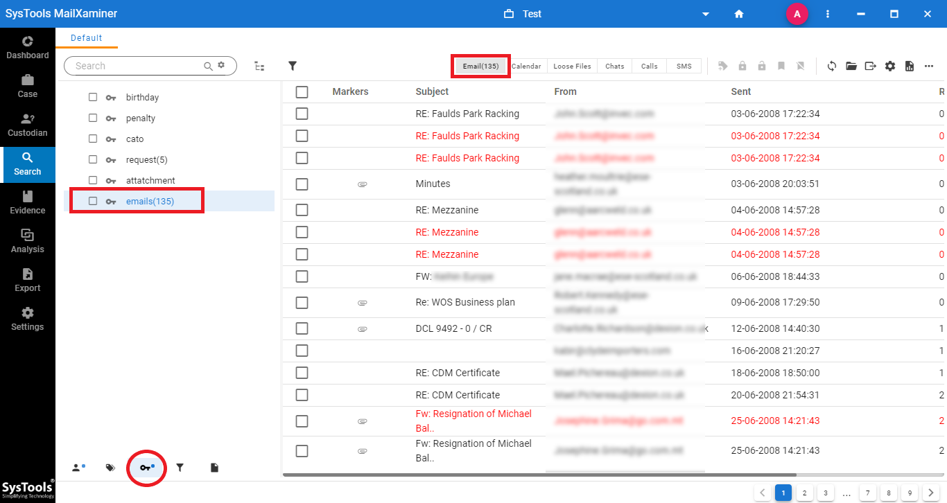 Forensic Keyword Search Mechanism for Automated Evidence Examination