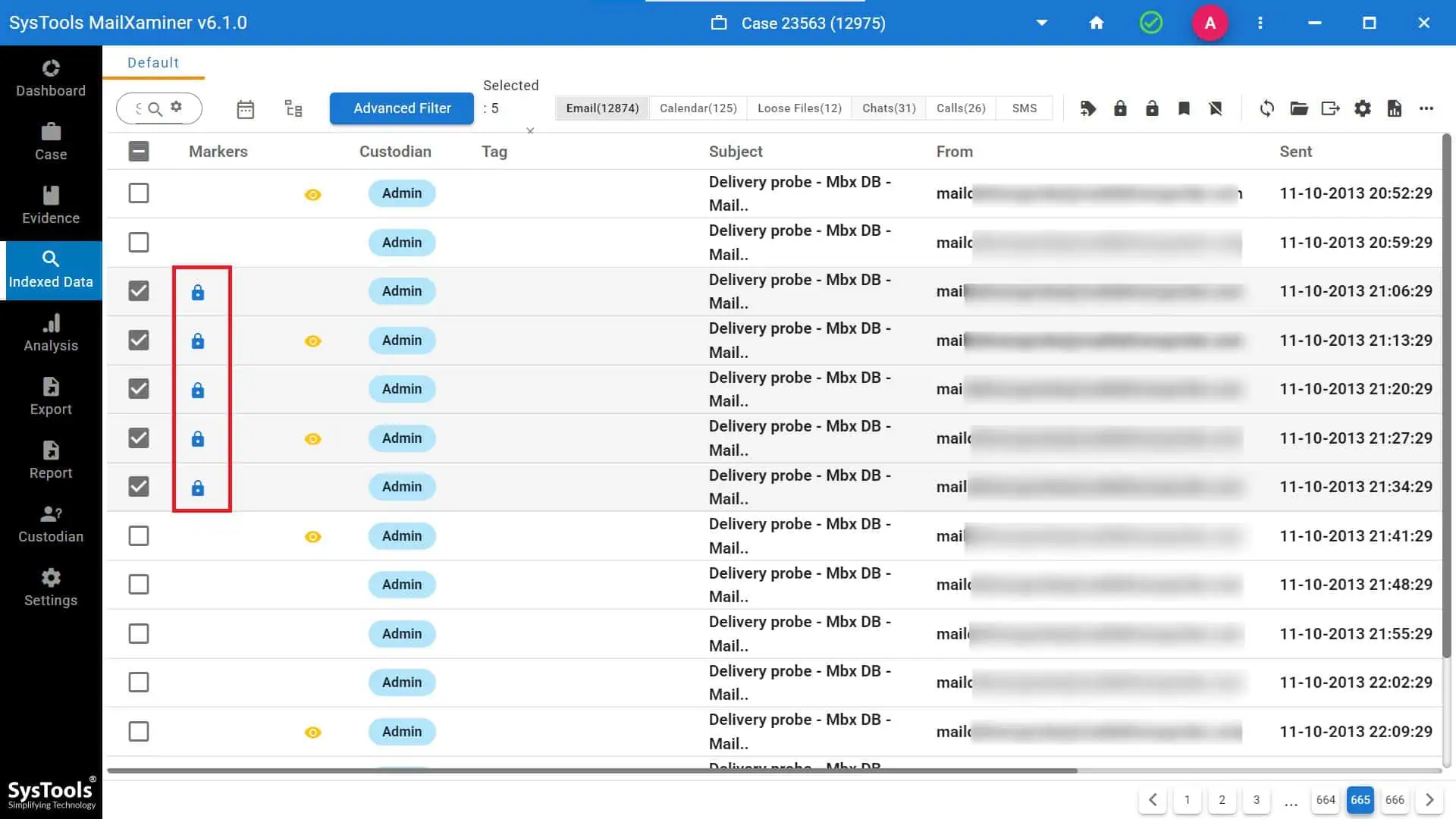 Marked Emails