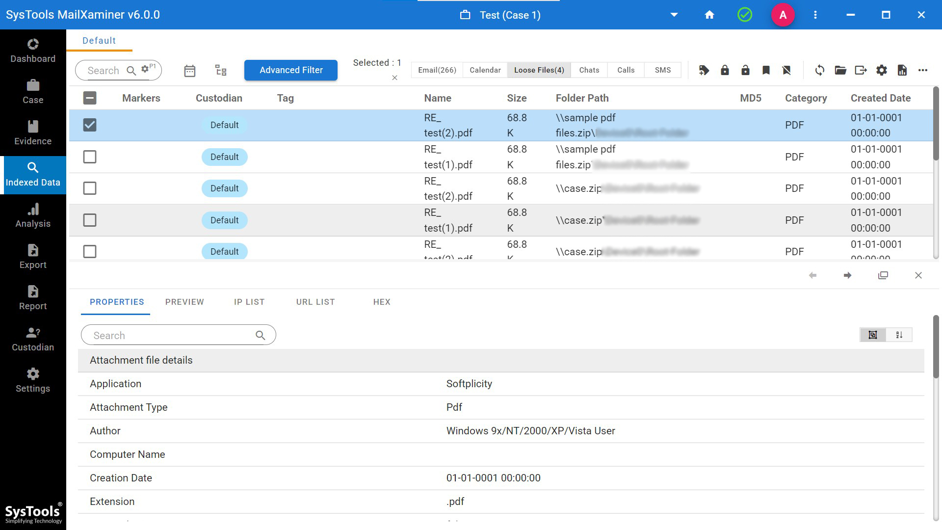 loose file analysis in cyber forensics